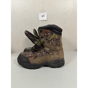 Texas Steer Hiking Boots Men 8.5W Brown Mossy Oak Waterproof Thinsulate Gore-Tex